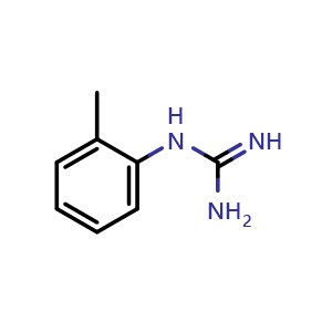 Chemical structure of N-o-Tolyl-guanidine , CAS 37557-40-7, AChemBlock Y224492