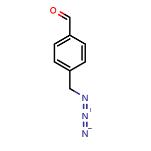 Chemical structure of 4-(azidomethyl)benzaldehyde , CAS 510772-10-8, AChemBlock Y224493