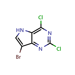 7-bromo-2,4-dichloro-5H-pyrrolo[3,2-d]pyrimidine