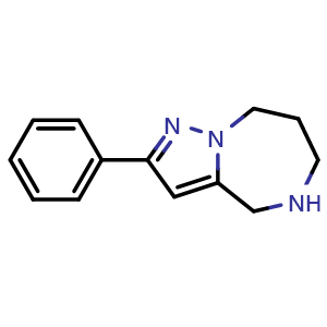 5,6,7,8-tetrahydro-2-phenyl-4H-pyrazolo[1,5-a][1,4]diazepine