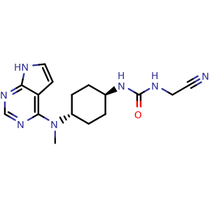 1-(cyanomethyl)-3-((1r,4r)-4-(methyl(7H-pyrrolo[2,3-d]pyrimidin-4-yl)amino)cyclohexyl)urea