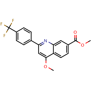 methyl 4-methoxy-2-(4-(trifluoromethyl)phenyl)quinoline-7-carboxylate