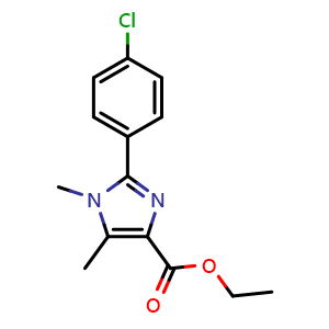 2-(4-chlorophenyl)-1,5-dimethyl-1H-imidazole-4-carboxylic acid ethyl ester