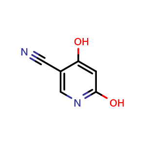 Chemical structure of 4,6-Dihydroxynicotinonitrile , CAS 146391-91-5, AChemBlock Y224700
