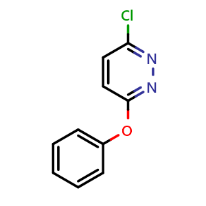 Chemical structure of 3-Chloro-6-phenoxy-pyridazine , CAS 1490-44-4, AChemBlock Y224711