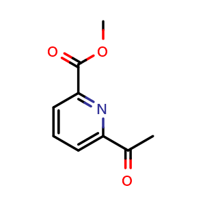 Chemical structure of methyl 6-acetylpicolinate , CAS 110144-24-6, AChemBlock Y224721