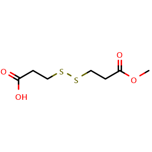 3-((3-methoxy-3-oxopropyl)disulfanyl)propanoic acid