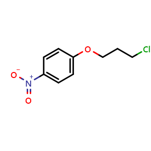 Chemical structure of 1-(3-Chloro-propoxy)-4-nitro-benzene , CAS 79096-54-1, AChemBlock Y224920