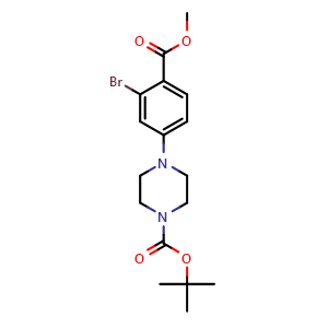 tert-butyl 4-(3-bromo-4-(methoxycarbonyl)phenyl)piperazine-1-carboxylate