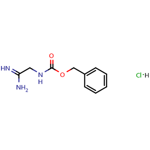 Chemical structure of benzyl (2-amino-2-iminoethyl)carbamate hydrochloride , CAS 50850-19-6, AChemBlock Y225055