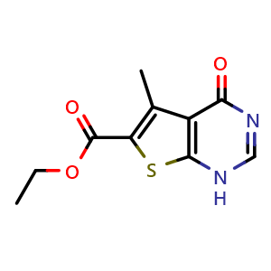 ethyl 5-methyl-4-oxo-1,4-dihydrothieno[2,3-d]pyrimidine-6-carboxylate