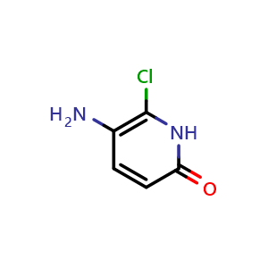 Chemical structure of 5-amino-6-chloropyridin-2(1H)-one , CAS 1227581-42-1, AChemBlock Y225069