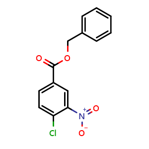 Chemical structure of benzyl 4-chloro-3-nitrobenzoate , CAS 14719-80-3, AChemBlock Y225084