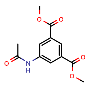 Chemical structure of methyl 5-(acetylamino)-3-(methoxycarbonyl)benzoate , CAS 349407-82-5, AChemBlock Y225113