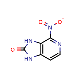 Chemical structure of 4-nitro-1H-imidazo[4,5-c]pyridin-2(3H)-one , CAS 40423-49-2, AChemBlock Y225195