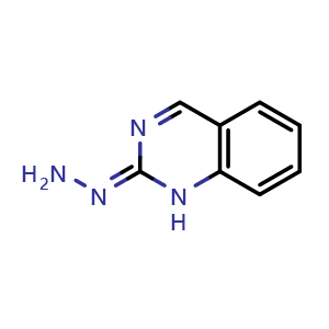 Chemical structure of (Z)-2-hydrazono-1,2-dihydroquinazoline , CAS 36265-27-7, AChemBlock Y225196
