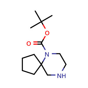 Chemical structure of tert-butyl 6,9-diazaspiro[4.5]decane-6-carboxylate , CAS 886766-40-1, AChemBlock Y225207
