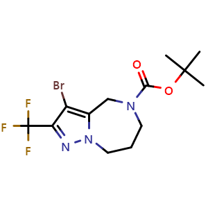 tert-butyl 3-bromo-2-(trifluoromethyl)-7,8-dihydro-4H-pyrazolo[1,5-a][1,4]diazepine-5(6H)-carboxylate