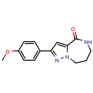 5,6,7,8-tetrahydro-2-(4-methoxyphenyl)pyrazolo[1,5-a][1,4]diazepin-4-one