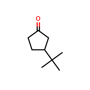 Chemical structure of 3-(tert-butyl)cyclopentan-1-one , CAS 5581-94-2, AChemBlock Y225304