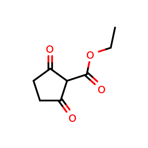 Chemical structure of ethyl 2,5-dioxocyclopentane-1-carboxylate , CAS 14734-21-5, AChemBlock Y225325