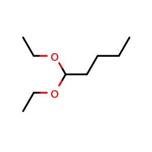 Chemical structure of 1,1-diethoxypentane , CAS 3658-79-5, AChemBlock Y225427
