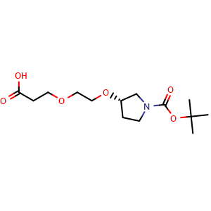 (S)-3-(2-(1-(tert-butoxycarbonyl)pyrrolidin-3-yloxy)ethoxy)propanoic acid