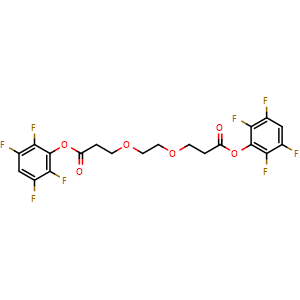 Chemical structure of TFP-PEG2-TFP , CAS 1446282-27-4, AChemBlock Y225514