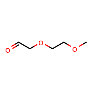 Chemical structure of 2-(2-Methoxyethoxy)acetaldehyde , CAS 111964-99-9, AChemBlock Y225529