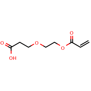 Chemical structure of 3-(2-(acryloyloxy)ethoxy)propanoic acid , CAS 120283-48-9, AChemBlock Y225547