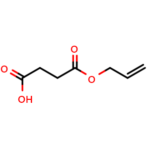 Chemical structure of 4-(Allyloxy)-4-oxobutanoic aci d , CAS 3882-09-5, AChemBlock Y225554