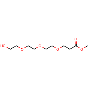 Chemical structure of Hydroxy-PEG3-methyl ester , CAS 2086688-97-1, AChemBlock Y225555