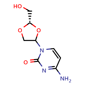 Chemical structure of Troxacitabine , CAS 145918-75-8, AChemBlock Y225609
