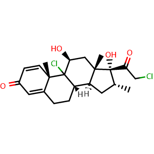 Chemical structure of Mometasone , CAS 105102-22-5, AChemBlock Y225610