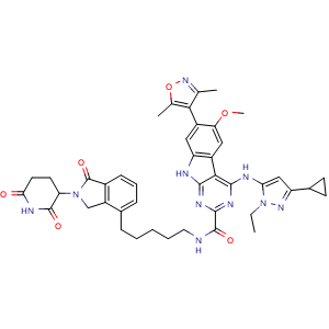 Chemical structure of BETd-260 , CAS 2093388-62-4, AChemBlock Y225621
