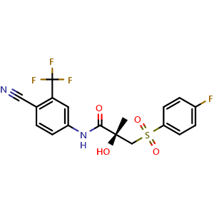 Chemical structure of (R)-Bicalutamide , CAS 113299-40-4, AChemBlock Y225624