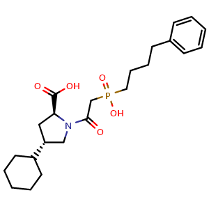 Chemical structure of Fosfenopril , CAS 95399-71-6, AChemBlock Y225628
