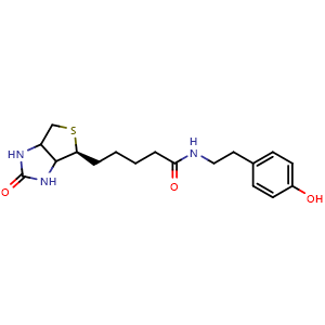Chemical structure of Biotinyl tyramide , CAS 41994-02-9, AChemBlock Y225652