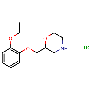 Chemical structure of Viloxazine hydrochloride , CAS 35604-67-2, AChemBlock Y225653