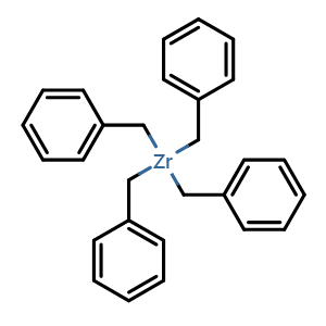Chemical structure of Tetrabenzylzirconium , CAS 24356-01-2, AChemBlock Y225658