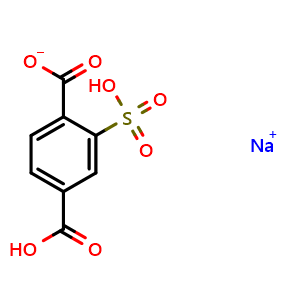 Chemical structure of Monosodium 2-Sulfoterephthalate , CAS 19089-60-2, AChemBlock Y225664