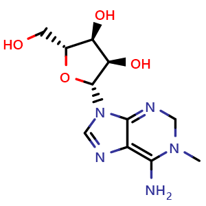 Chemical structure of 1-Methyladenosine , CAS 15763-06-1, AChemBlock Y225712