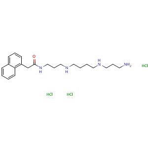 Chemical structure of Naspm trihydrochloride , CAS 1049731-36-3, AChemBlock Y225716