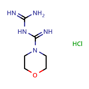 Chemical structure of Moroxydine hydrochloride , CAS 3160-91-6, AChemBlock Y225726
