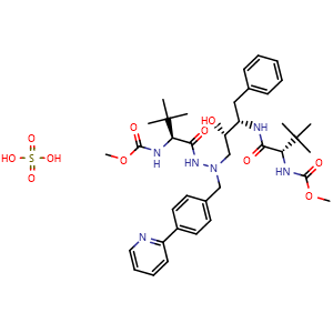 Chemical structure of Atazanavir sulfate , CAS 229975-97-7, AChemBlock Y225729
