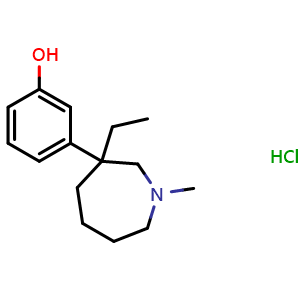 Chemical structure of Meptazinol hydrochloride , CAS 59263-76-2, AChemBlock Y225743