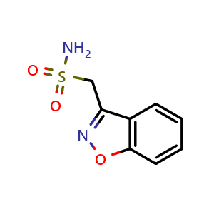 Chemical structure of Zonisamide , CAS 68291-97-4, AChemBlock Y225755