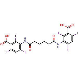 Chemical structure of Iodipamide , CAS 606-17-7, AChemBlock Y225756