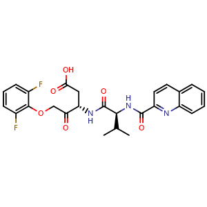 Chemical structure of Q-VD-OPH , CAS 1135695-98-5, AChemBlock Y225761
