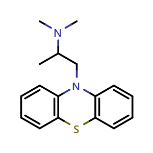 Chemical structure of Promethazine , CAS 60-87-7, AChemBlock Y225771